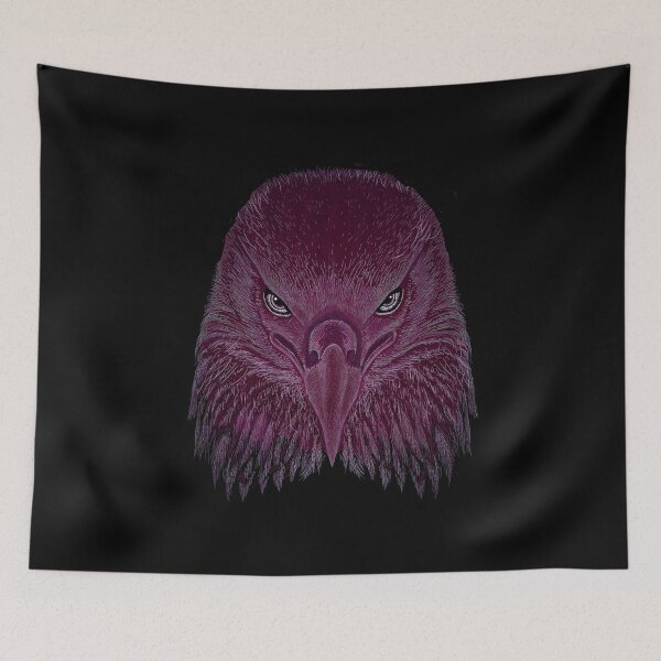 Item preview, AWESOME INTENSE EAGLE PORTRAIT fuscia designed and sold by THE AMERICAN TEEVANGELIST.