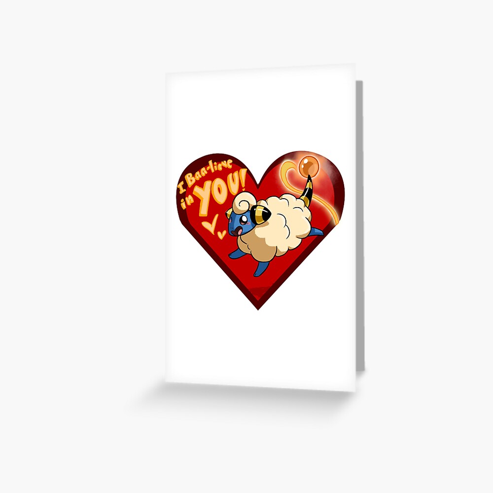 Mareep Valentine Greeting Card