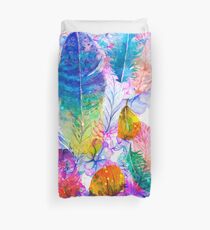 boho feathers Duvet Cover