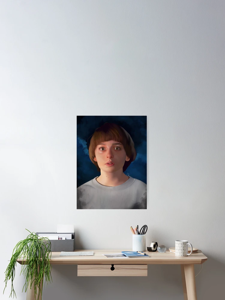 Will Byers Stranger Things Digital Portrait Postcard for Sale by NewQyu