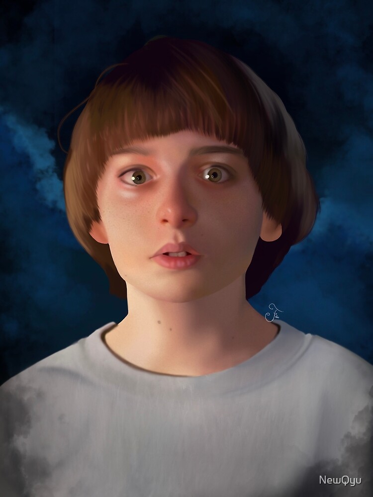 Will Byers Stranger Things Digital Portrait Poster for Sale by