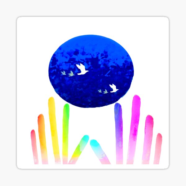 Supporting One Another Sticker