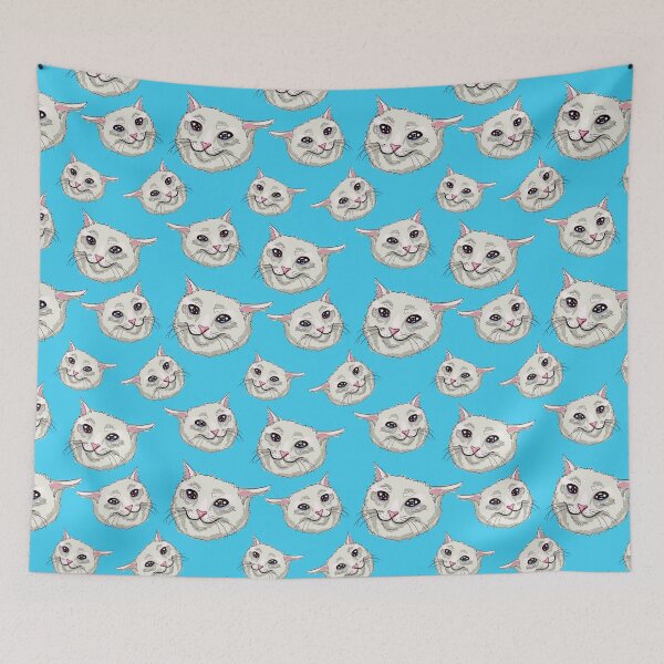 Item preview, sad cat - blue designed and sold by RaenaCreates.