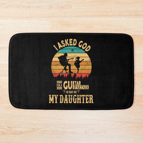 Item preview, I Asked God For A Guitar Partner He Sent Me My Daughter Racerback Tank Top designed and sold by melanieqyehb.