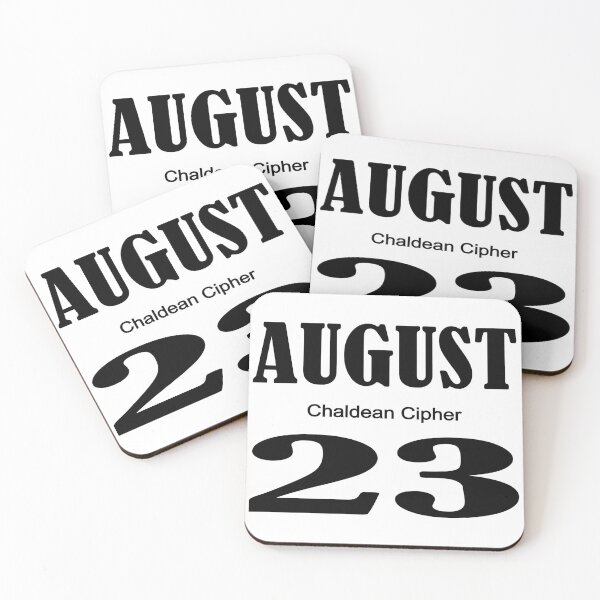 Item preview, August Chaldean Cipher 23 designed and sold by Scrambledwords.