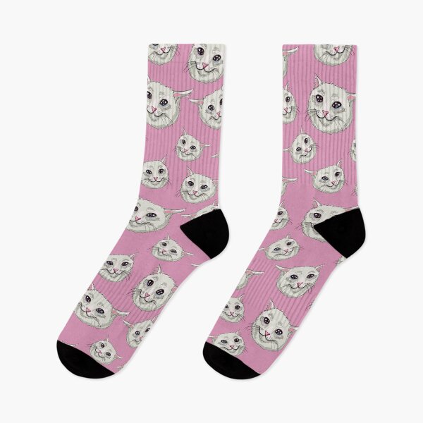 Item preview, sad cat - pink designed and sold by RaenaCreates.
