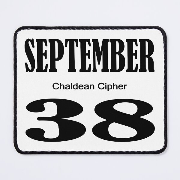 Item preview, September Chaldean Cipher 38 designed and sold by Scrambledwords.