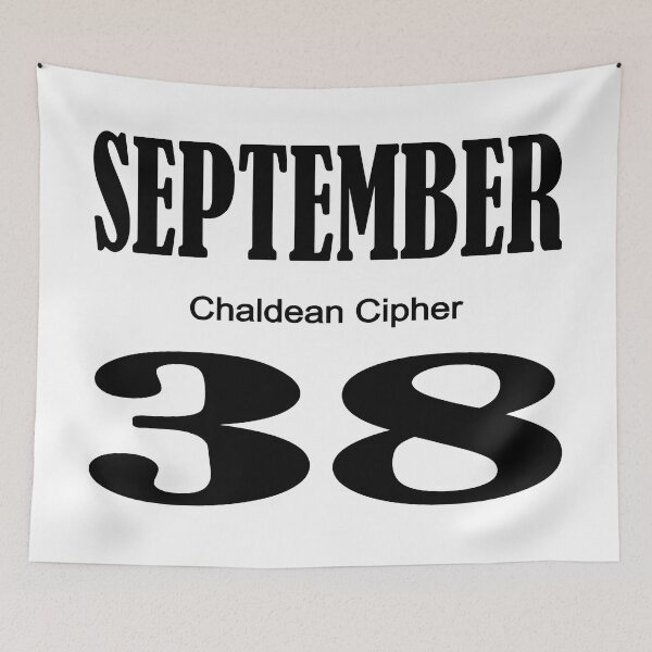 Item preview, September Chaldean Cipher 38 designed and sold by Scrambledwords.