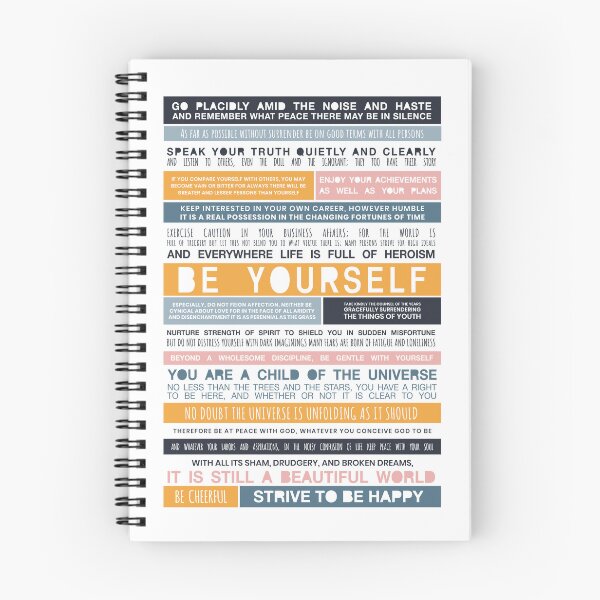 Item preview, The Desiderata, typographic word art designed and sold by Your Word Co.