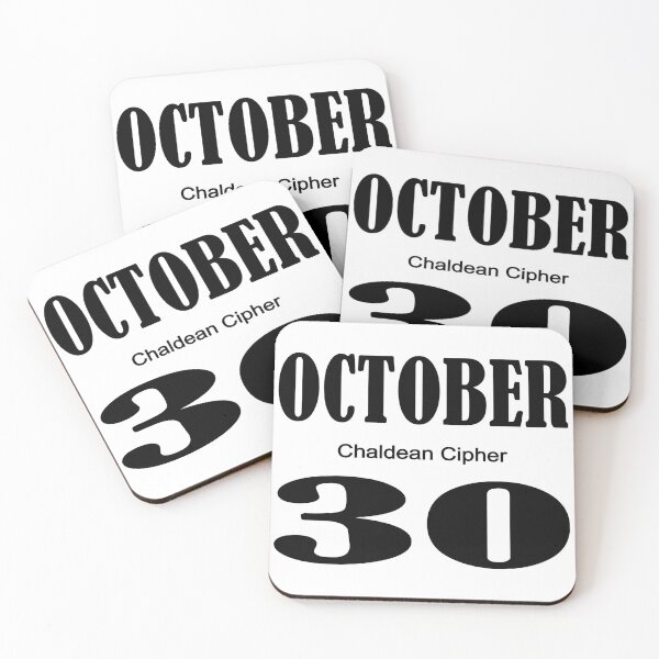 Item preview, October Chaldean Cipher 30 designed and sold by Scrambledwords.