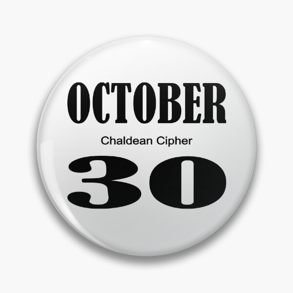 Item preview, October Chaldean Cipher 30 designed and sold by Scrambledwords.