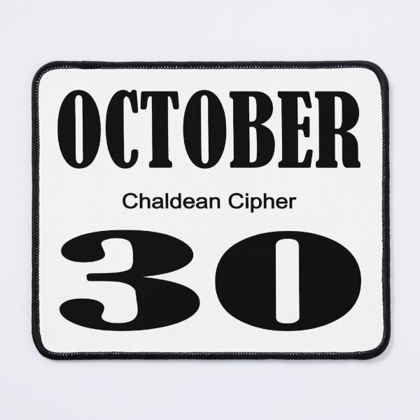 Item preview, October Chaldean Cipher 30 designed and sold by Scrambledwords.