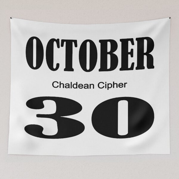 Item preview, October Chaldean Cipher 30 designed and sold by Scrambledwords.