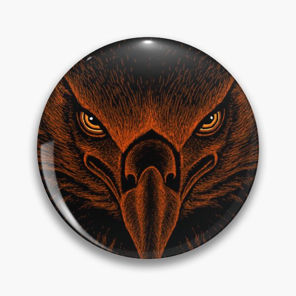 Item preview, AWESOME INTENSE EAGLE PORTRAIT orange designed and sold by THE AMERICAN TEEVANGELIST.