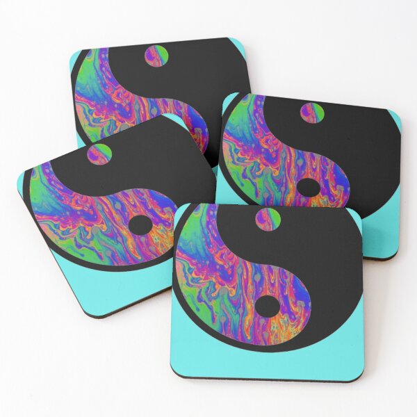 Item preview, Oil Slick Trippy Yin Yan  designed and sold by ElkeKlemm.