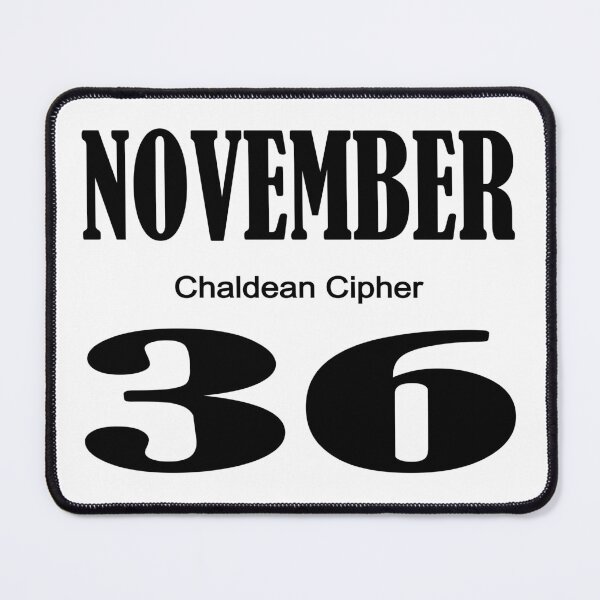 Item preview, November Chaldean Cipher 36 designed and sold by Scrambledwords.