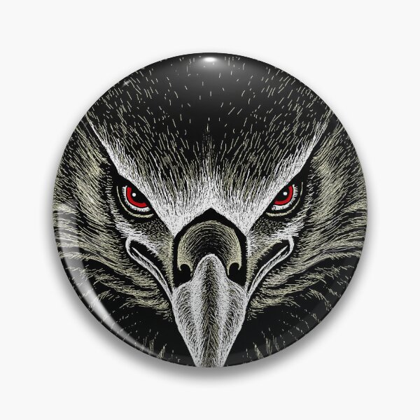 Item preview, AWESOME INTENSE EAGLE PORTRAIT bw designed and sold by THE AMERICAN TEEVANGELIST.