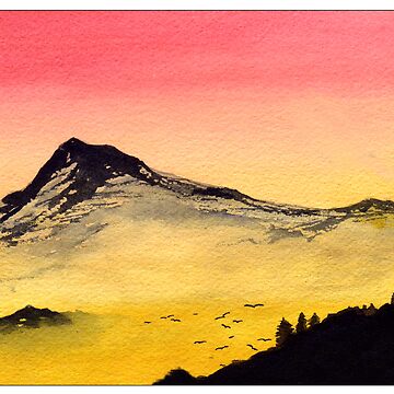 Artwork thumbnail, Red Sky Mountain by Ron C. Moss