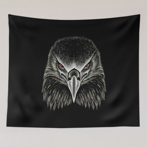 Item preview, AWESOME INTENSE EAGLE PORTRAIT bw designed and sold by THE AMERICAN TEEVANGELIST.