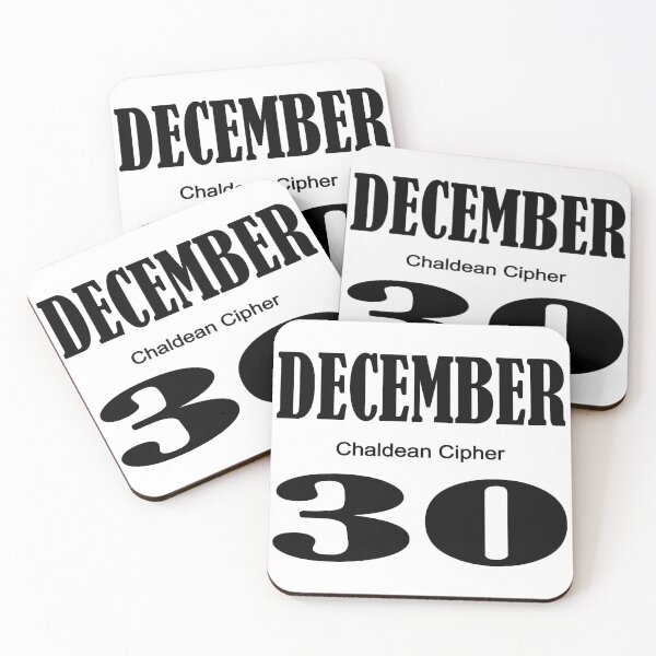 Item preview, December Chaldean Cipher 30 designed and sold by Scrambledwords.