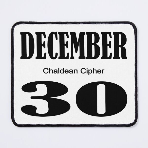 Item preview, December Chaldean Cipher 30 designed and sold by Scrambledwords.