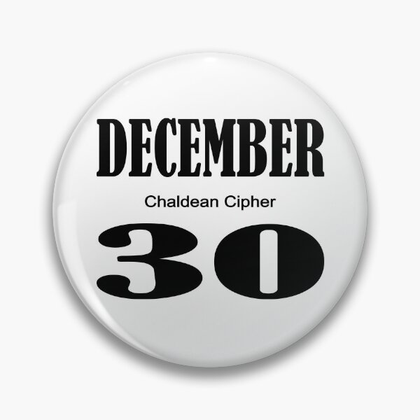 Item preview, December Chaldean Cipher 30 designed and sold by Scrambledwords.