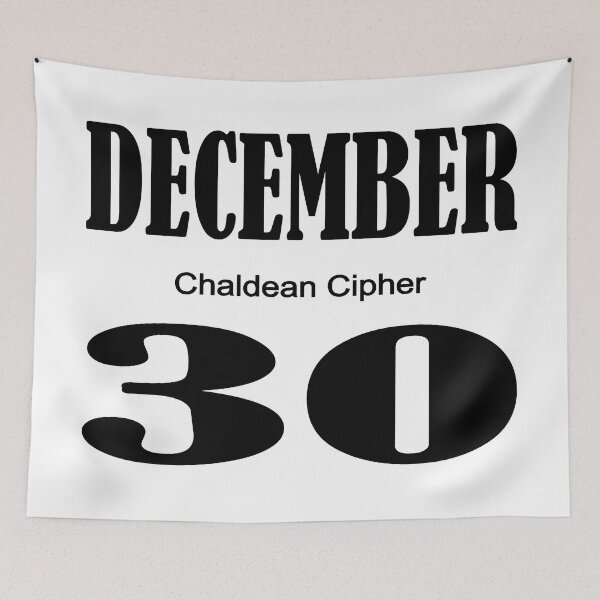 Item preview, December Chaldean Cipher 30 designed and sold by Scrambledwords.