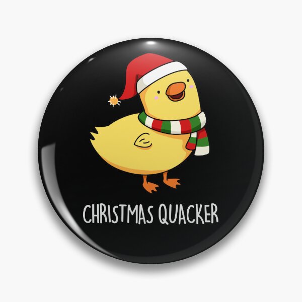 Item preview, Christmas Quacker Funny Duck Puns (Dark BG) designed and sold by punnybone.