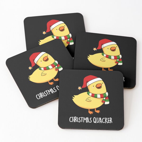 Item preview, Christmas Quacker Funny Duck Puns (Dark BG) designed and sold by punnybone.