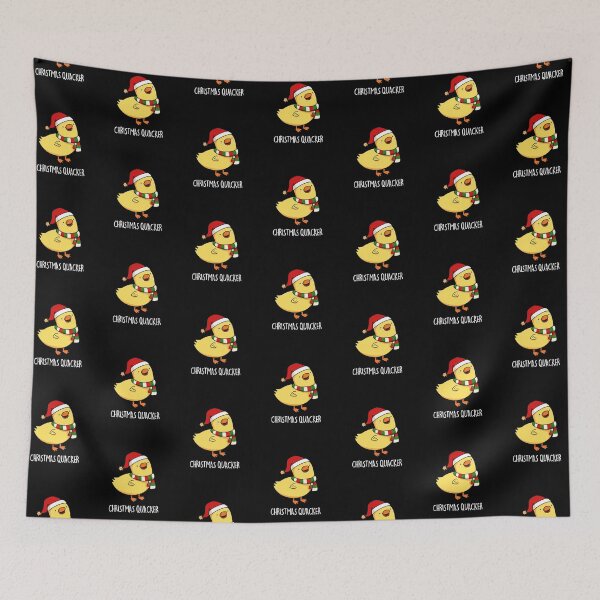 Item preview, Christmas Quacker Funny Duck Puns (Dark BG) designed and sold by punnybone.