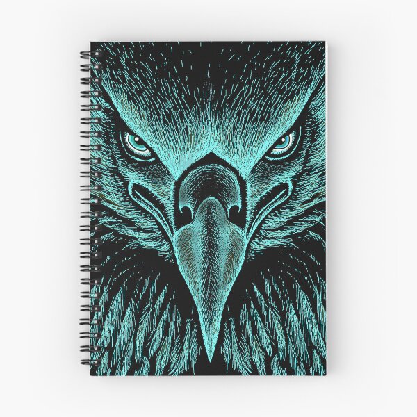 Item preview, AWESOME INTENSE EAGLE PORTRAIT teal designed and sold by THE AMERICAN TEEVANGELIST.