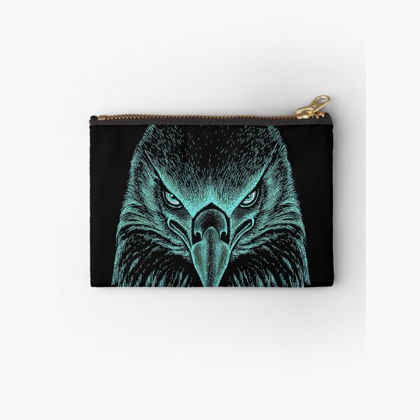 Item preview, AWESOME INTENSE EAGLE PORTRAIT teal designed and sold by THE AMERICAN TEEVANGELIST.
