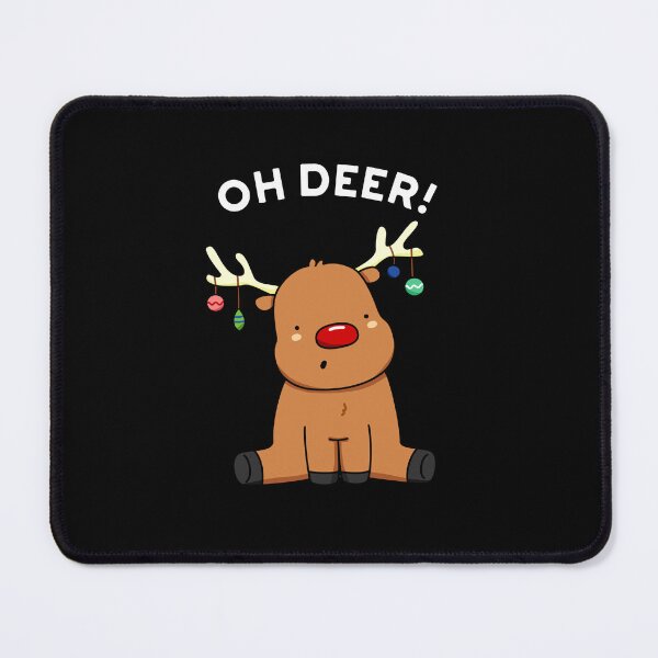 Item preview, Oh Deer Funny Christmas Deer Puns (Dark BG) designed and sold by punnybone.