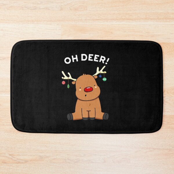 Item preview, Oh Deer Funny Christmas Deer Puns (Dark BG) designed and sold by punnybone.