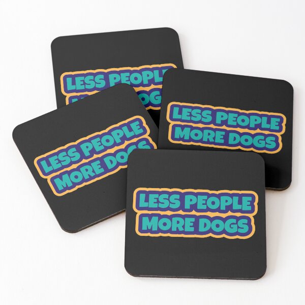 Item preview, Less people more dogs sticker, Rescue dog Sticker Laptop Decals, inspirational for Water Bottles and Laptops designed and sold by TomorrowQuotes.