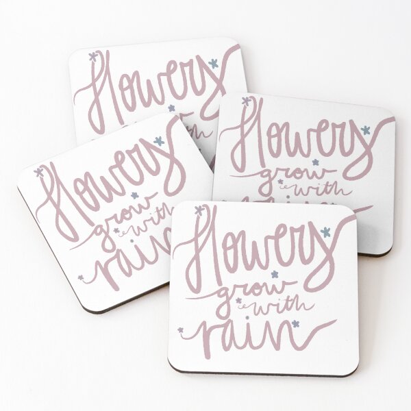 Item preview, flowers grow with rain designed and sold by lovely designs by pau.
