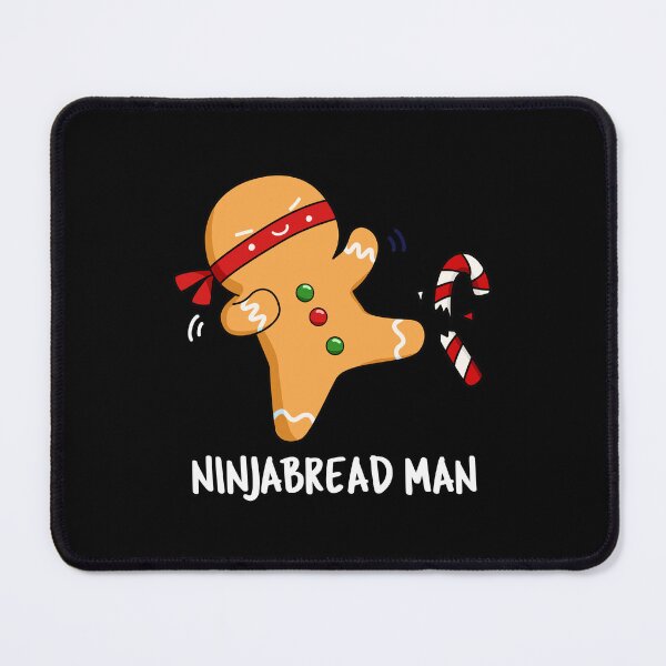 Item preview, Ninjabread Man Funny Gingerbread Puns (Dark BG) designed and sold by punnybone.