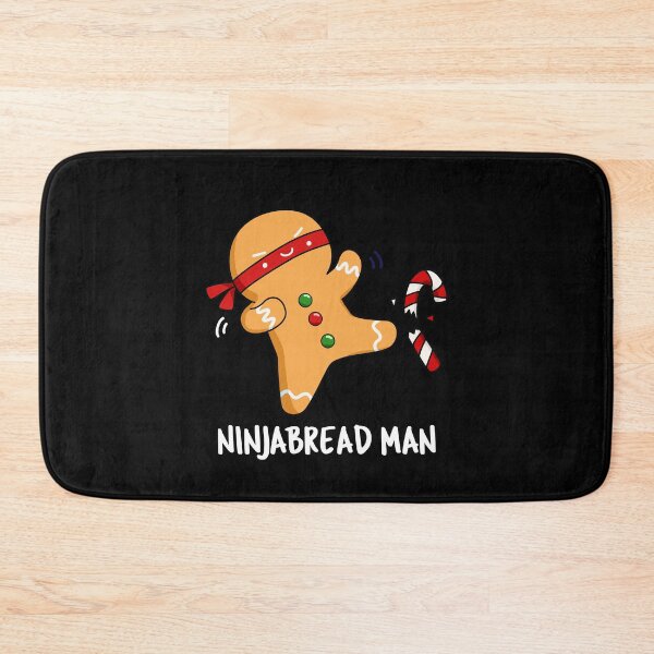 Item preview, Ninjabread Man Funny Gingerbread Puns (Dark BG) designed and sold by punnybone.