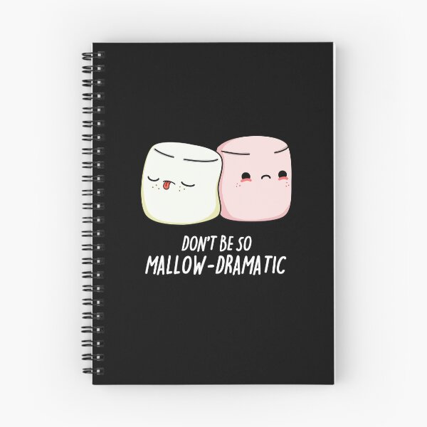 Item preview, Don't Be So Mallow Dramatic Funny Marshmallow Puns (Dark BG) designed and sold by punnybone.