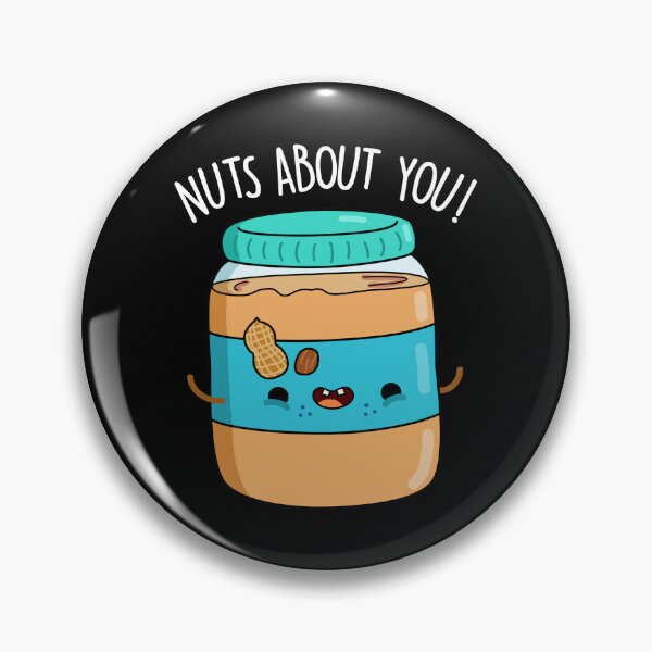 Item preview, Nuts About You Funny Peanut Butter Puns (Dark BG) designed and sold by punnybone.