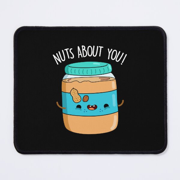 Item preview, Nuts About You Funny Peanut Butter Puns (Dark BG) designed and sold by punnybone.