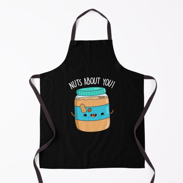 Item preview, Nuts About You Funny Peanut Butter Puns (Dark BG) designed and sold by punnybone.