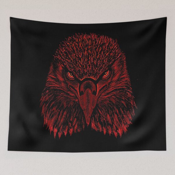 Item preview, AWESOME INTENSE EAGLE PORTRAIT dk red designed and sold by THE AMERICAN TEEVANGELIST.