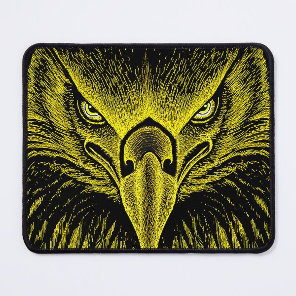 Item preview, AWESOME INTENSE EAGLE PORTRAIT yellow designed and sold by THE AMERICAN TEEVANGELIST.