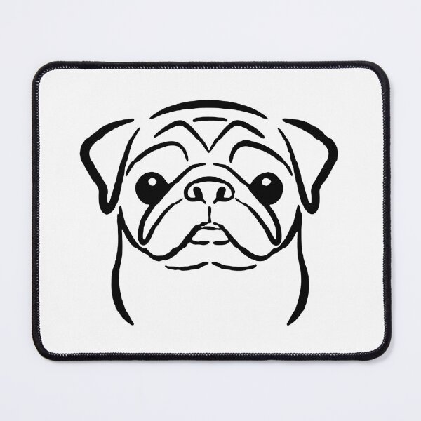 Item preview, Pug Outline designed and sold by KoalaTee-Design.
