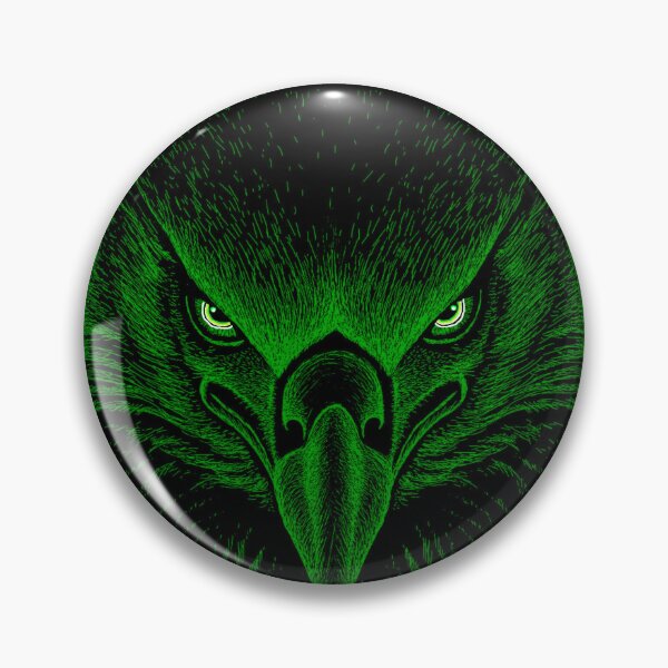 Item preview, AWESOME INTENSE EAGLE PORTRAIT green designed and sold by THE AMERICAN TEEVANGELIST.