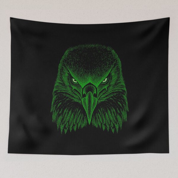 Item preview, AWESOME INTENSE EAGLE PORTRAIT green designed and sold by THE AMERICAN TEEVANGELIST.