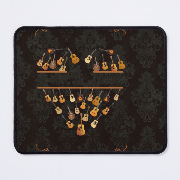 Item preview, Acoustic Guitarist Floral Texture Classic designed and sold by FraukeFreitag.