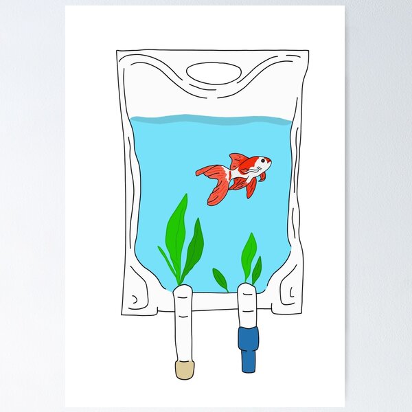Item preview, Unlabeled Saline Bag Aquarium designed and sold by Nurse Kate K..