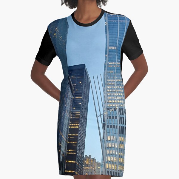 Downtown Manhattan  Graphic T-Shirt Dress